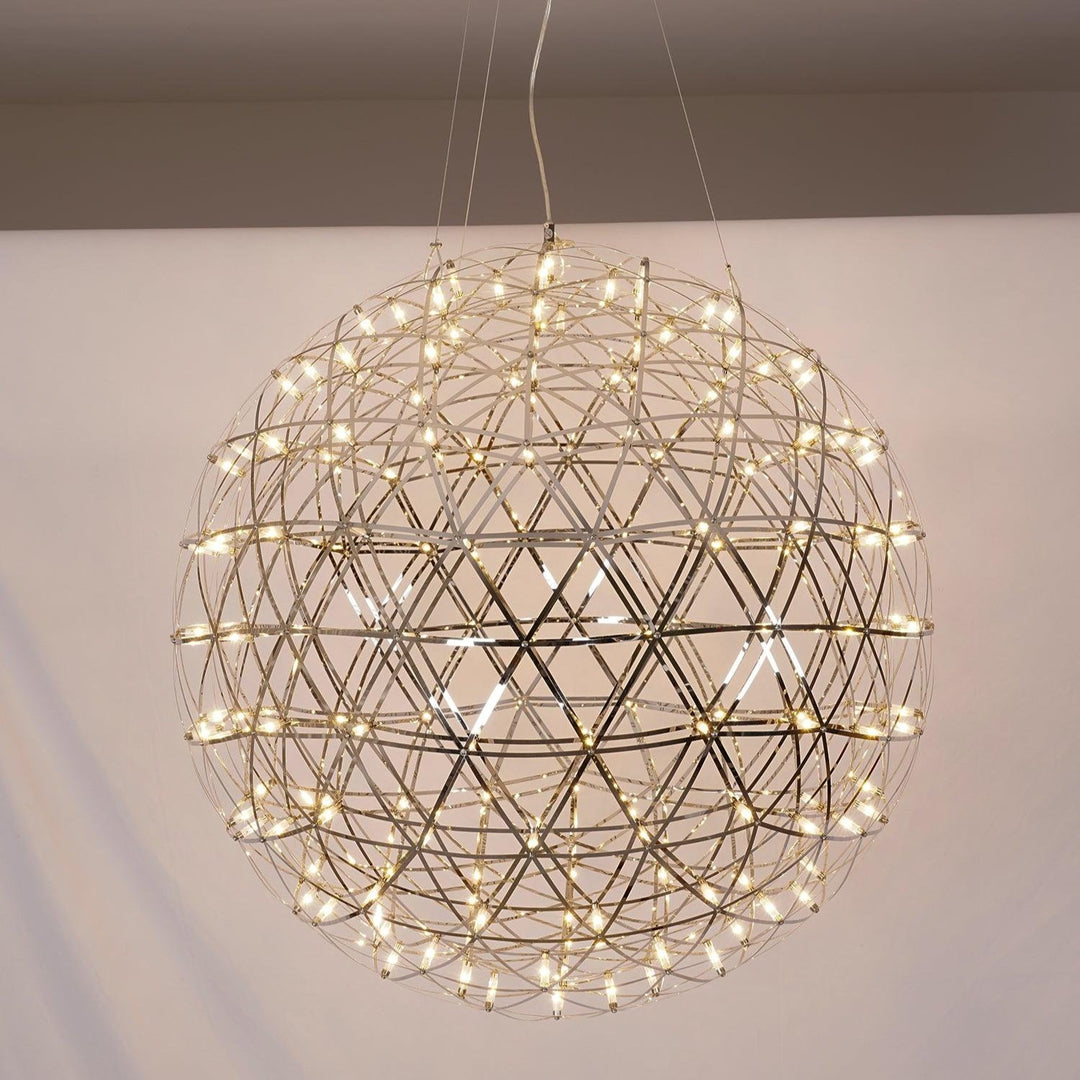 Silver Spark Ball Pendellampa