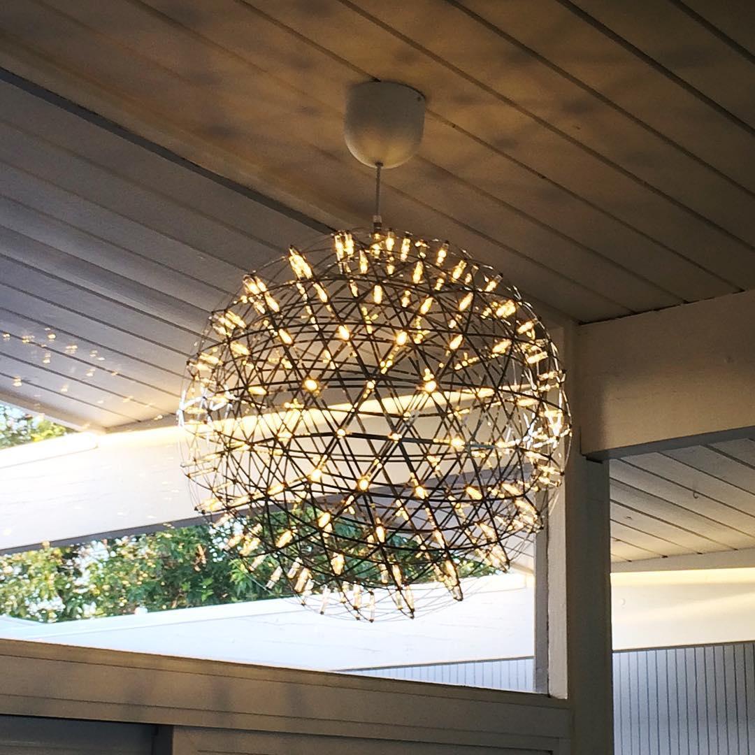 Silver Spark Ball Pendellampa
