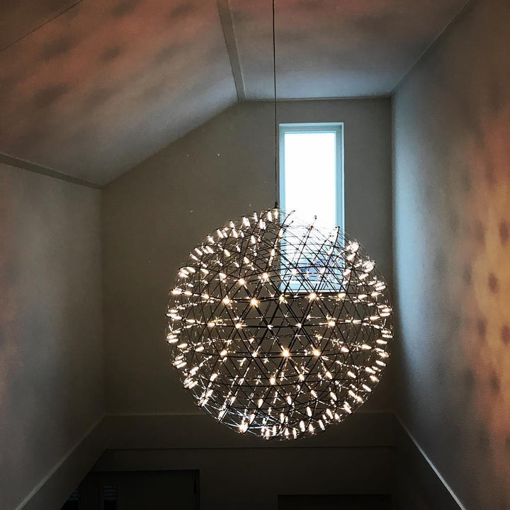 Silver Spark Ball Pendellampa