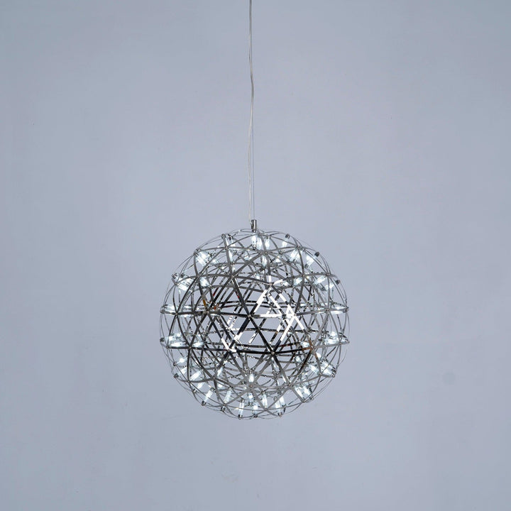 Silver Spark Ball Pendellampa