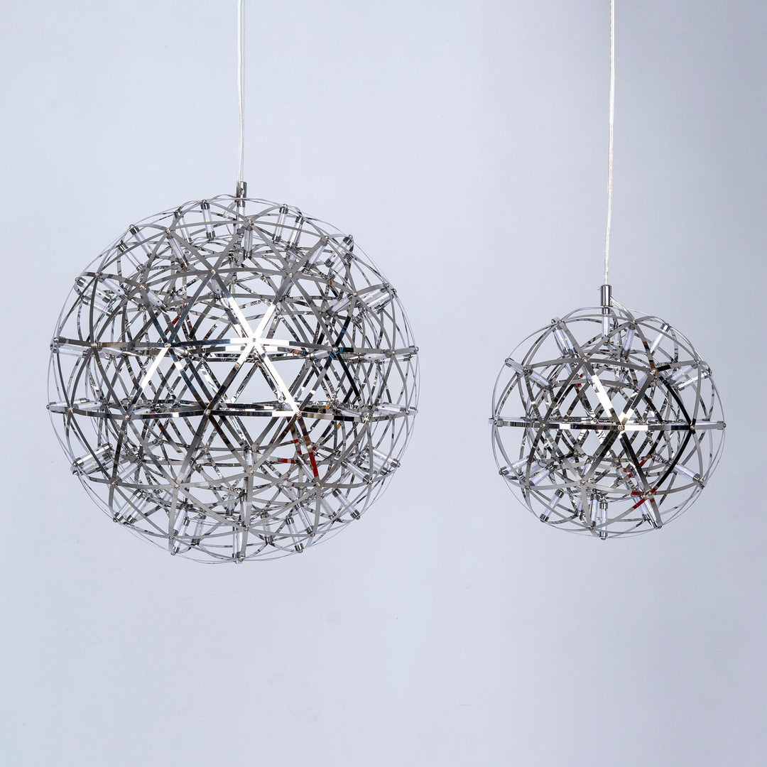 Silver Spark Ball Pendellampa