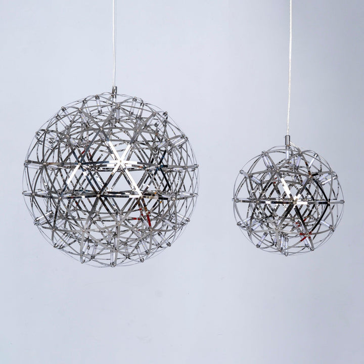 Silver Spark Ball Pendellampa