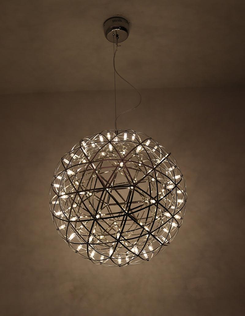 Silver Spark Ball Pendellampa