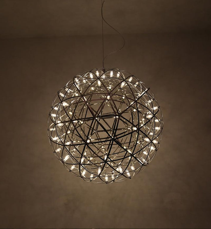 Silver Spark Ball Pendellampa