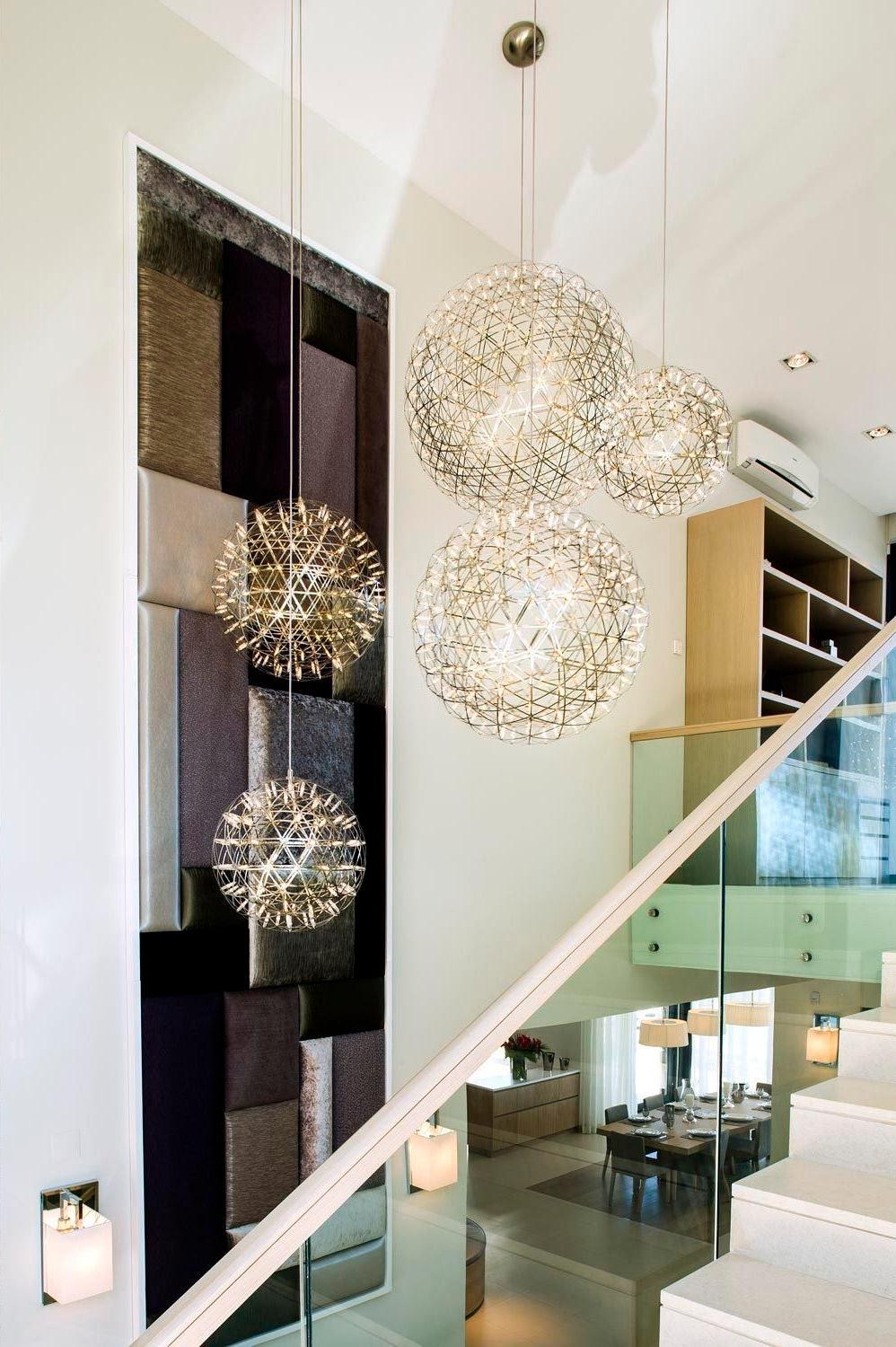 Silver Spark Ball Pendellampa