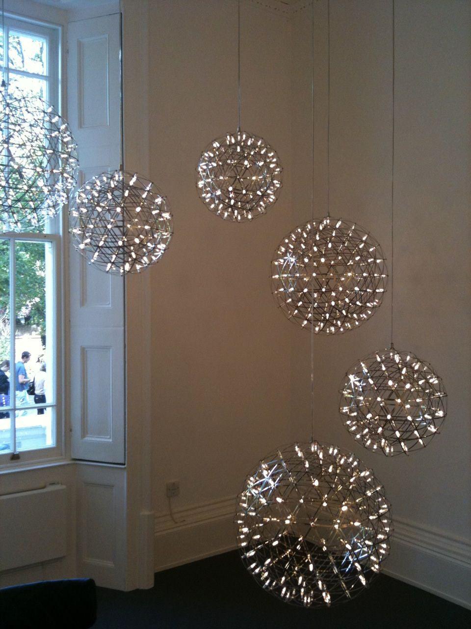 Silver Spark Ball Pendellampa