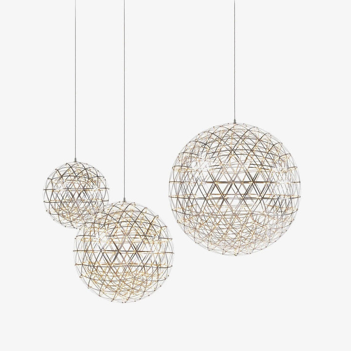 Silver Spark Ball Pendellampa
