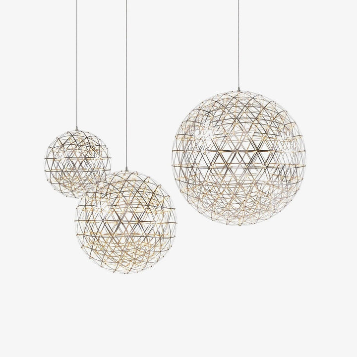 Silver Spark Ball Pendellampa