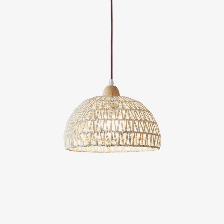 Rattan Båge Pendellampa
