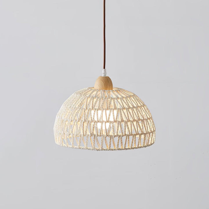 Rattan Båge Pendellampa