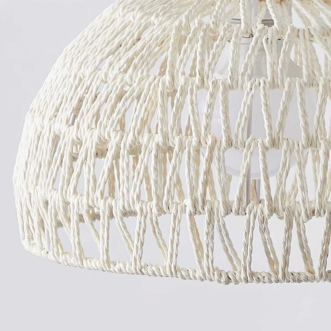 Rattan Båge Pendellampa