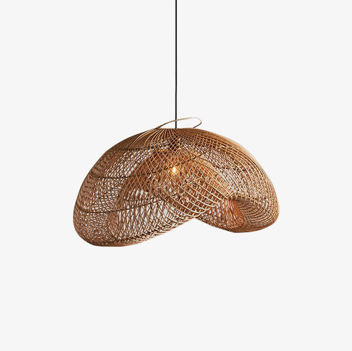 Rattan Wave Pendellampa