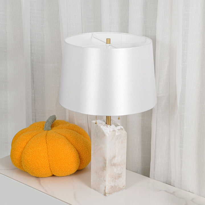 Rå Alabaster Bordslampa
