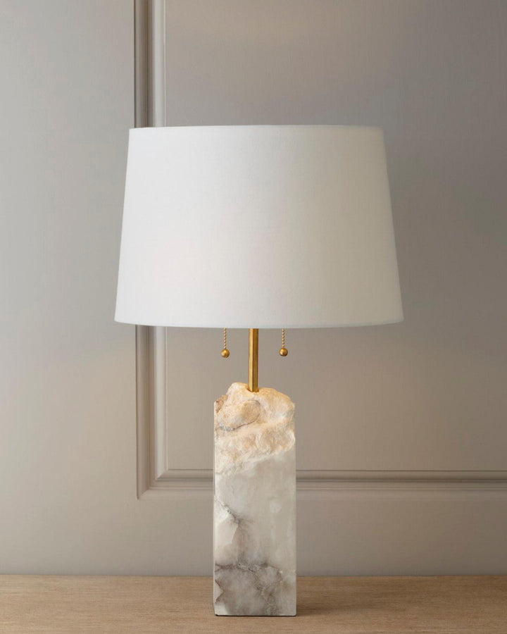 Rå Alabaster Bordslampa