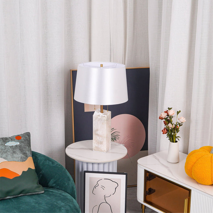 Rå Alabaster Bordslampa