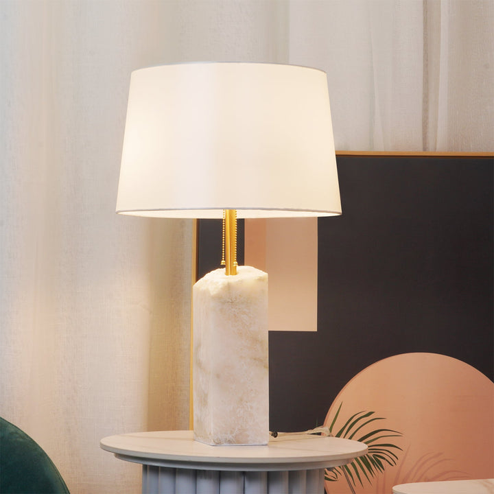 Rå Alabaster Bordslampa