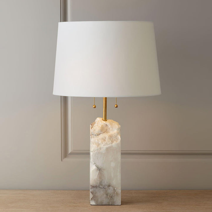 Rå Alabaster Bordslampa