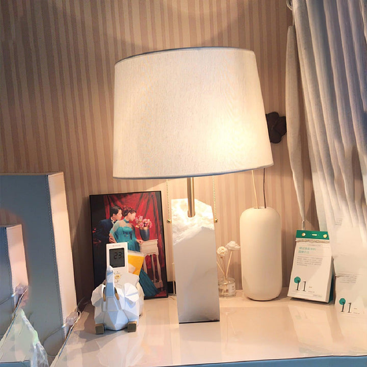 Rå Alabaster Bordslampa