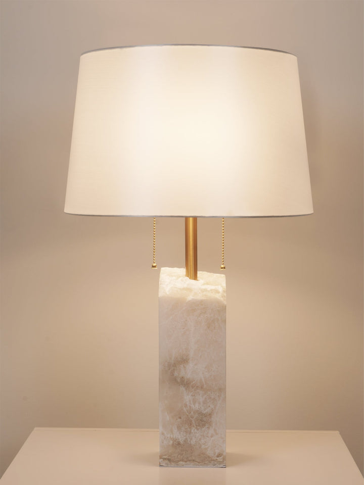 Rå Alabaster Bordslampa