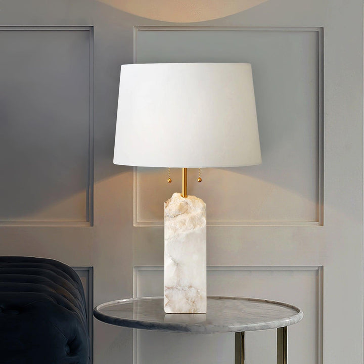 Rå Alabaster Bordslampa
