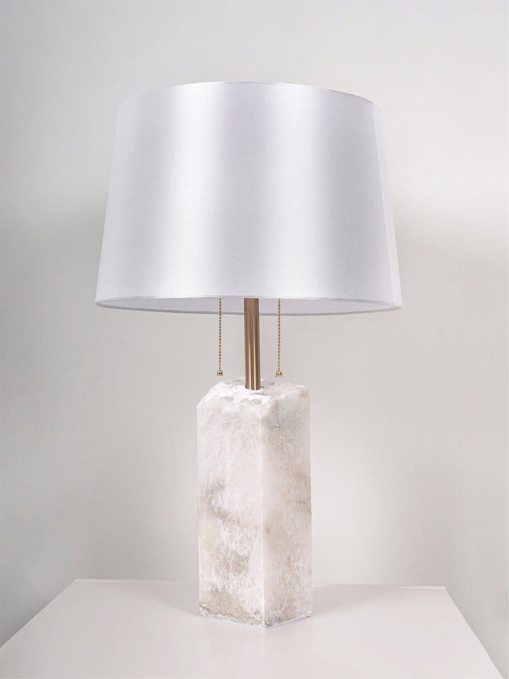 Rå Alabaster Bordslampa