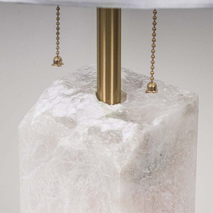 Rå Alabaster Bordslampa