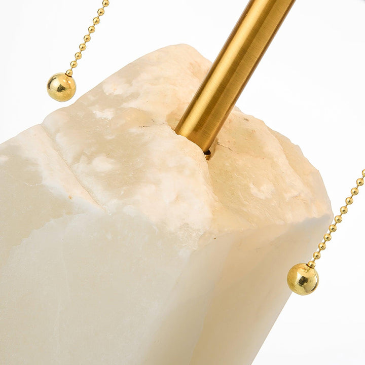 Rå Alabaster Bordslampa