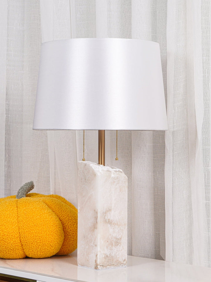 Rå Alabaster Bordslampa