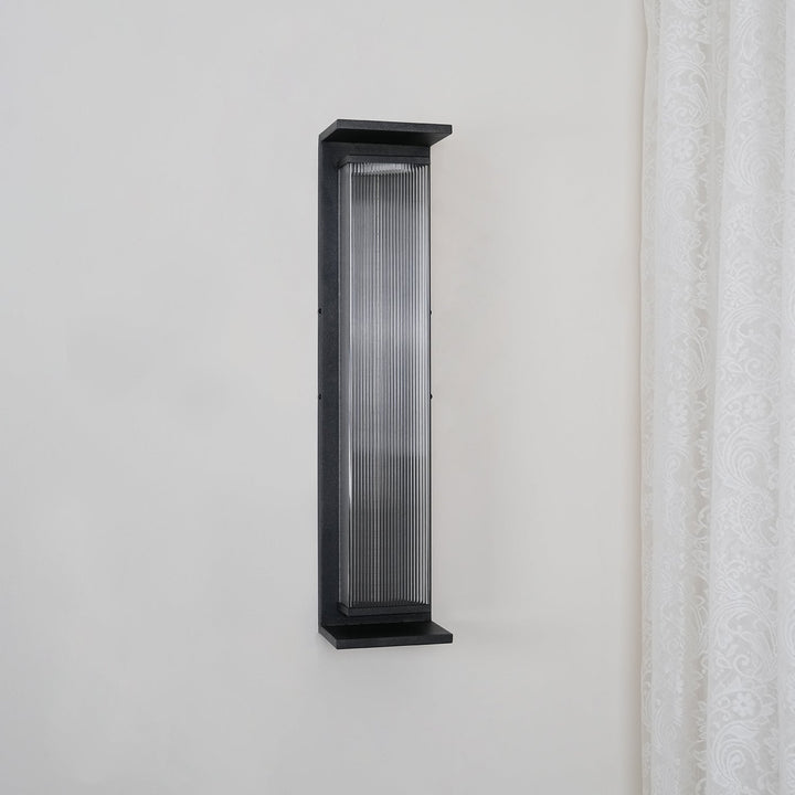 Rektangulär Box Utomhus Vägglampa