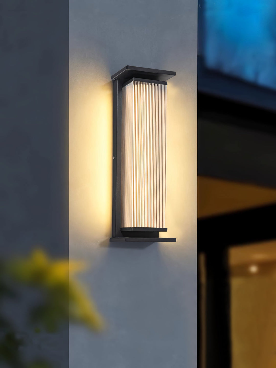 Rektangulär Box Utomhus Vägglampa