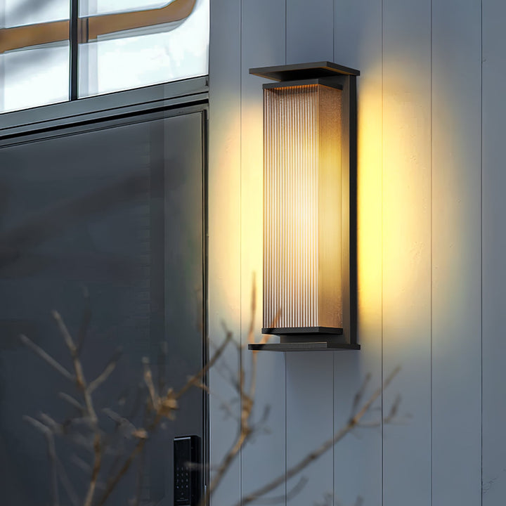 Rektangulär Box Utomhus Vägglampa