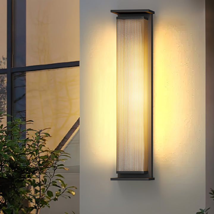 Rektangulär Box Utomhus Vägglampa