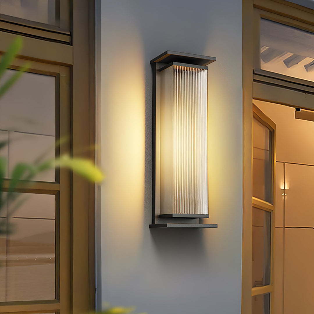 Rektangulär Box Utomhus Vägglampa