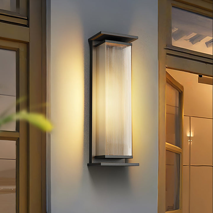 Rektangulär Box Utomhus Vägglampa