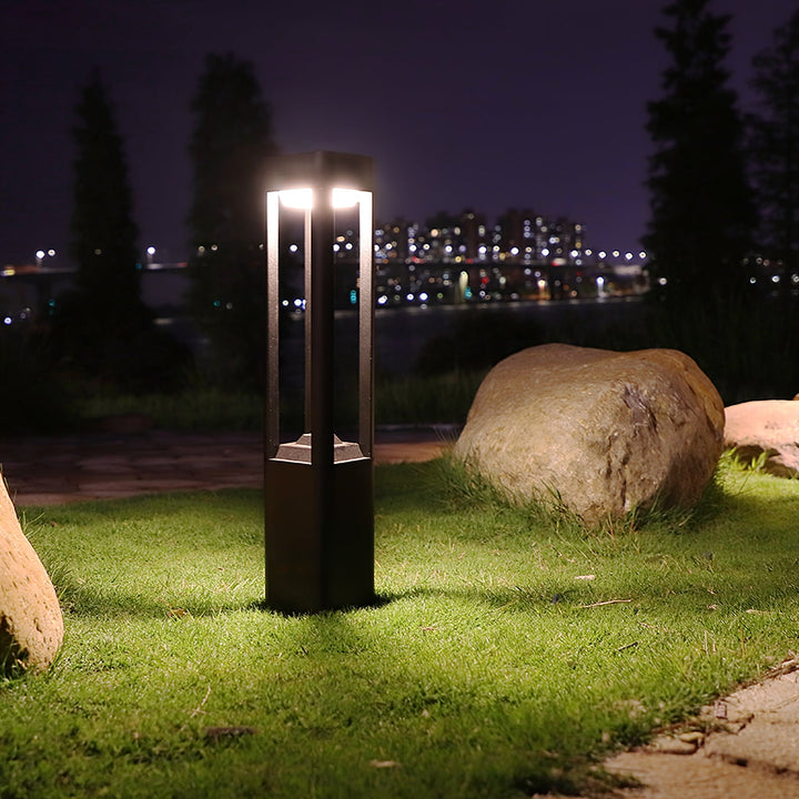 Rektangulär Kolonn Trädgårdslampa Utomhus