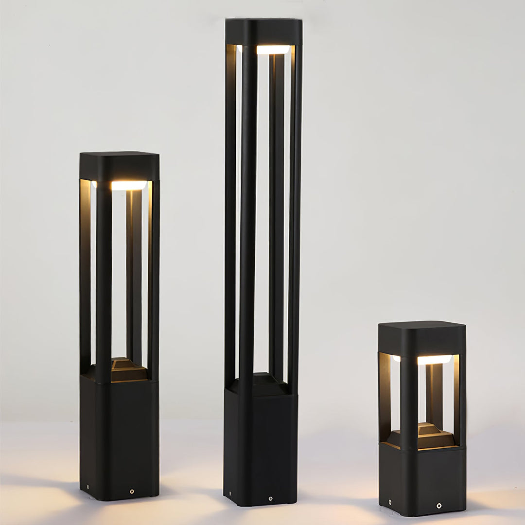 Rektangulär Kolonn Trädgårdslampa Utomhus
