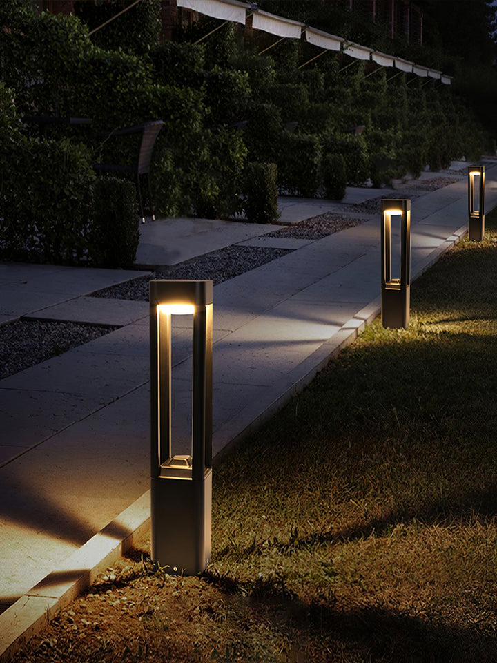 Rektangulär Kolonn Trädgårdslampa Utomhus