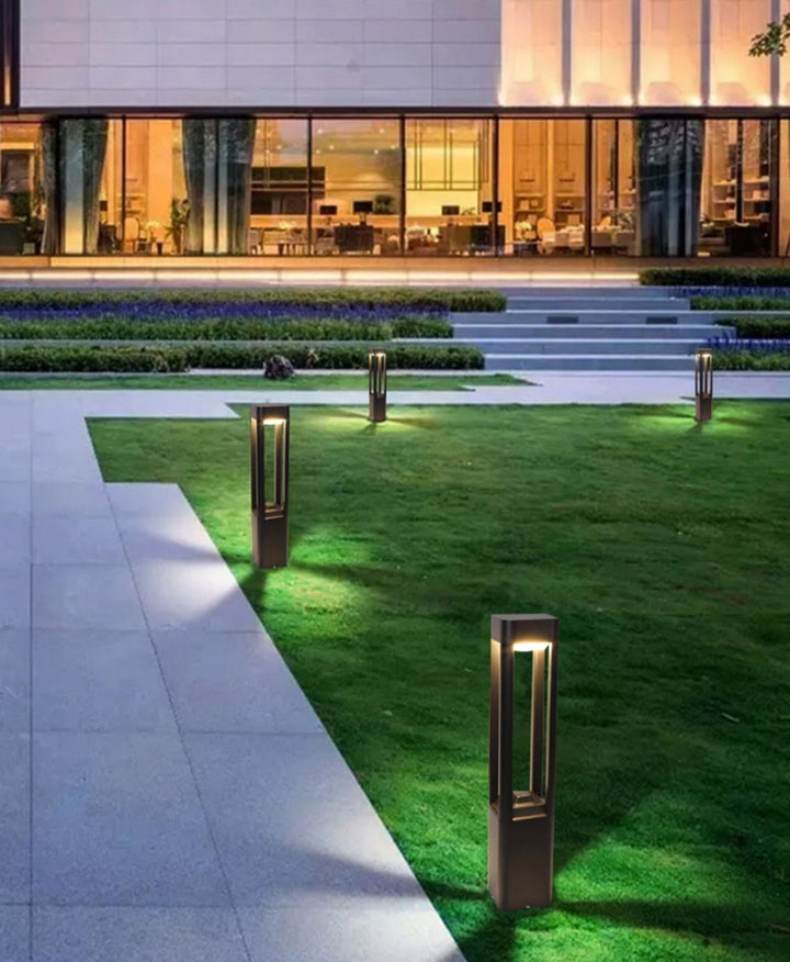 Rektangulär Kolonn Trädgårdslampa Utomhus