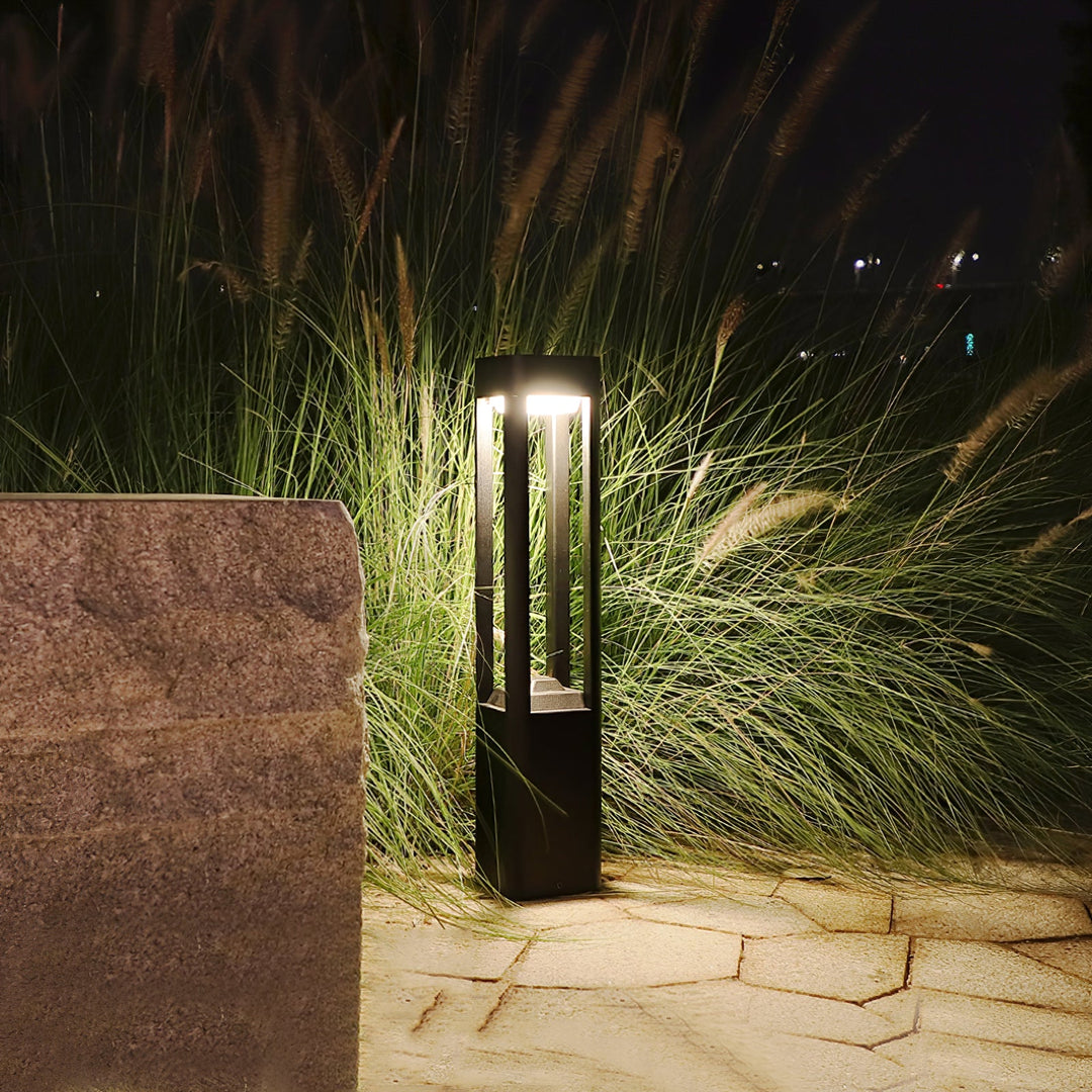 Rektangulär Kolonn Trädgårdslampa Utomhus