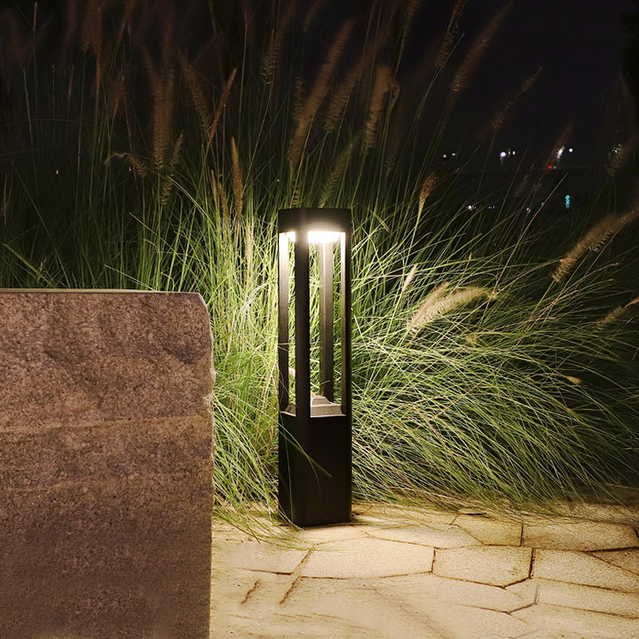 Rektangulär Kolonn Trädgårdslampa Utomhus