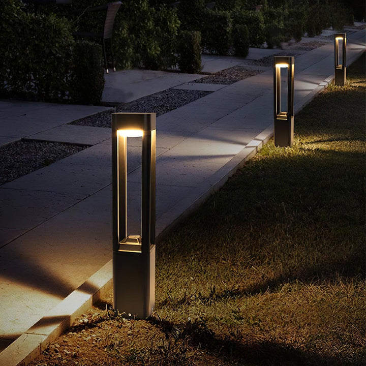 Rektangulär Kolonn Trädgårdslampa Utomhus
