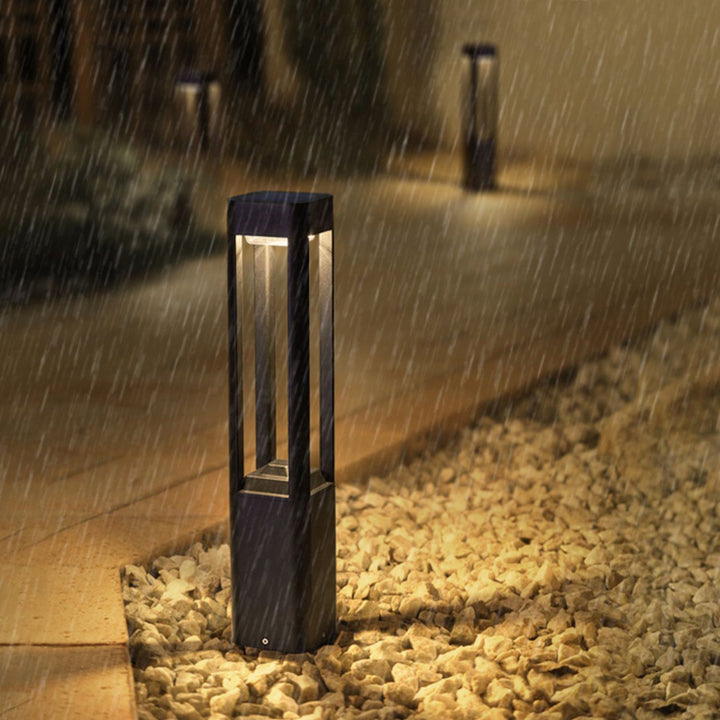 Rektangulär Kolonn Trädgårdslampa Utomhus