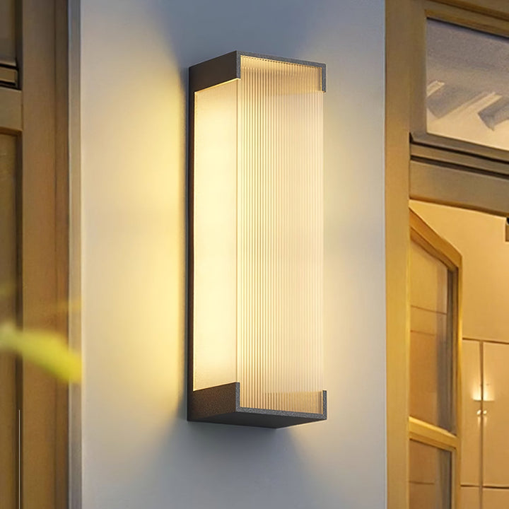 Rektangulär Utomhus Vägglampa