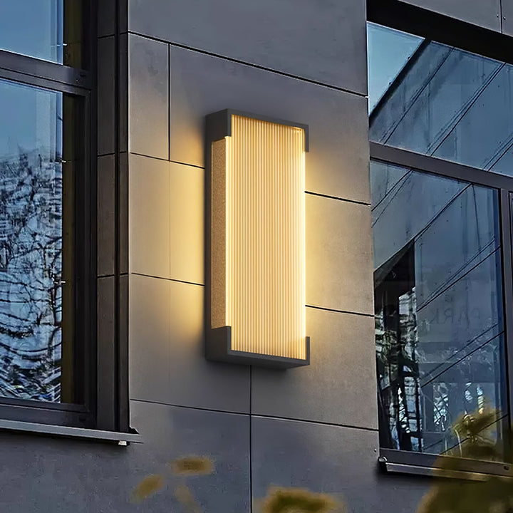Rektangulär Utomhus Vägglampa
