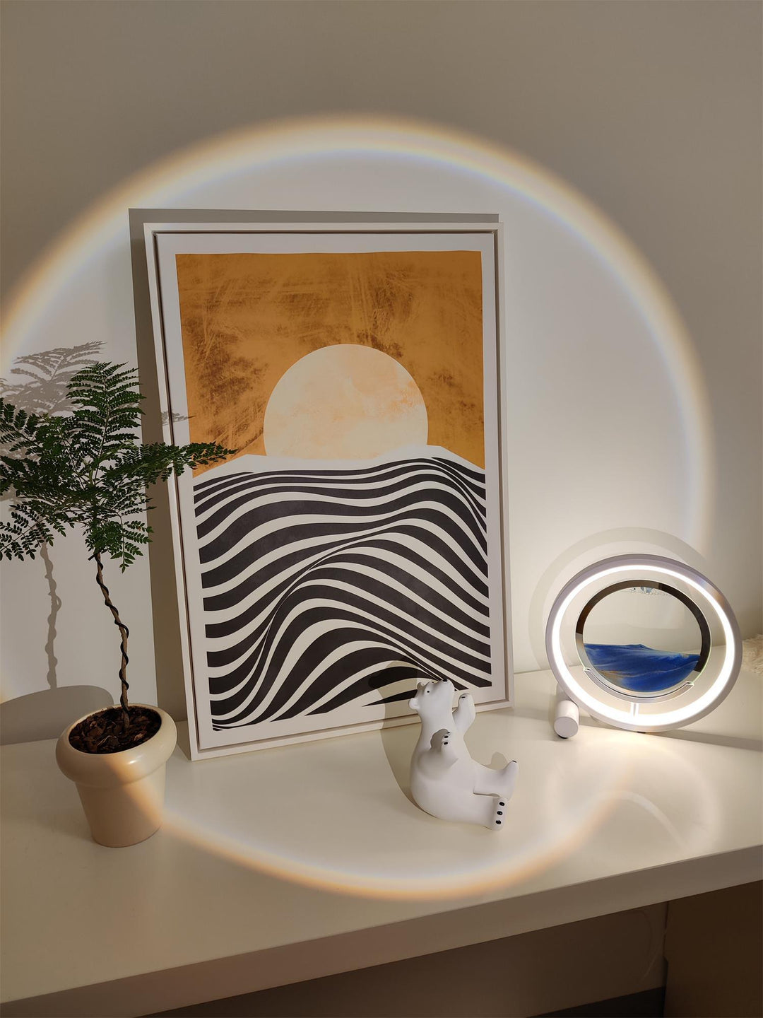 Avkopplande Sandbordslampa