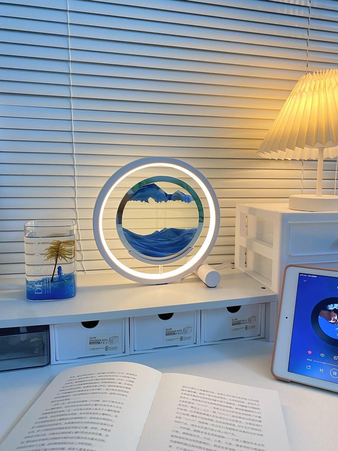 Avkopplande Sandbordslampa