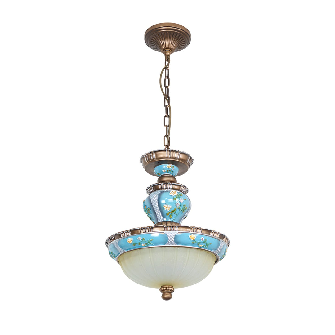 Retro Blomster Resin Pendant Light
