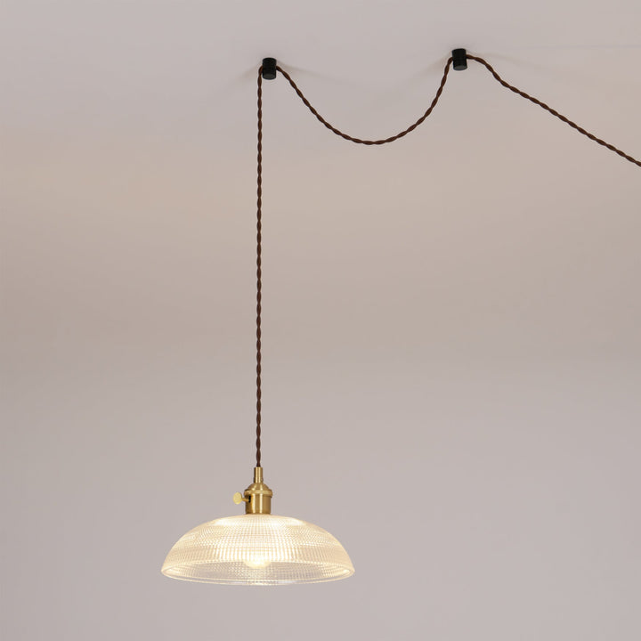 Ribbade Spiral Hängande Lampa