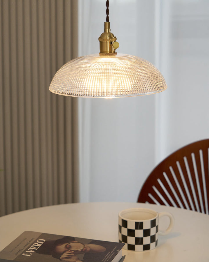 Ribbade Spiral Hängande Lampa