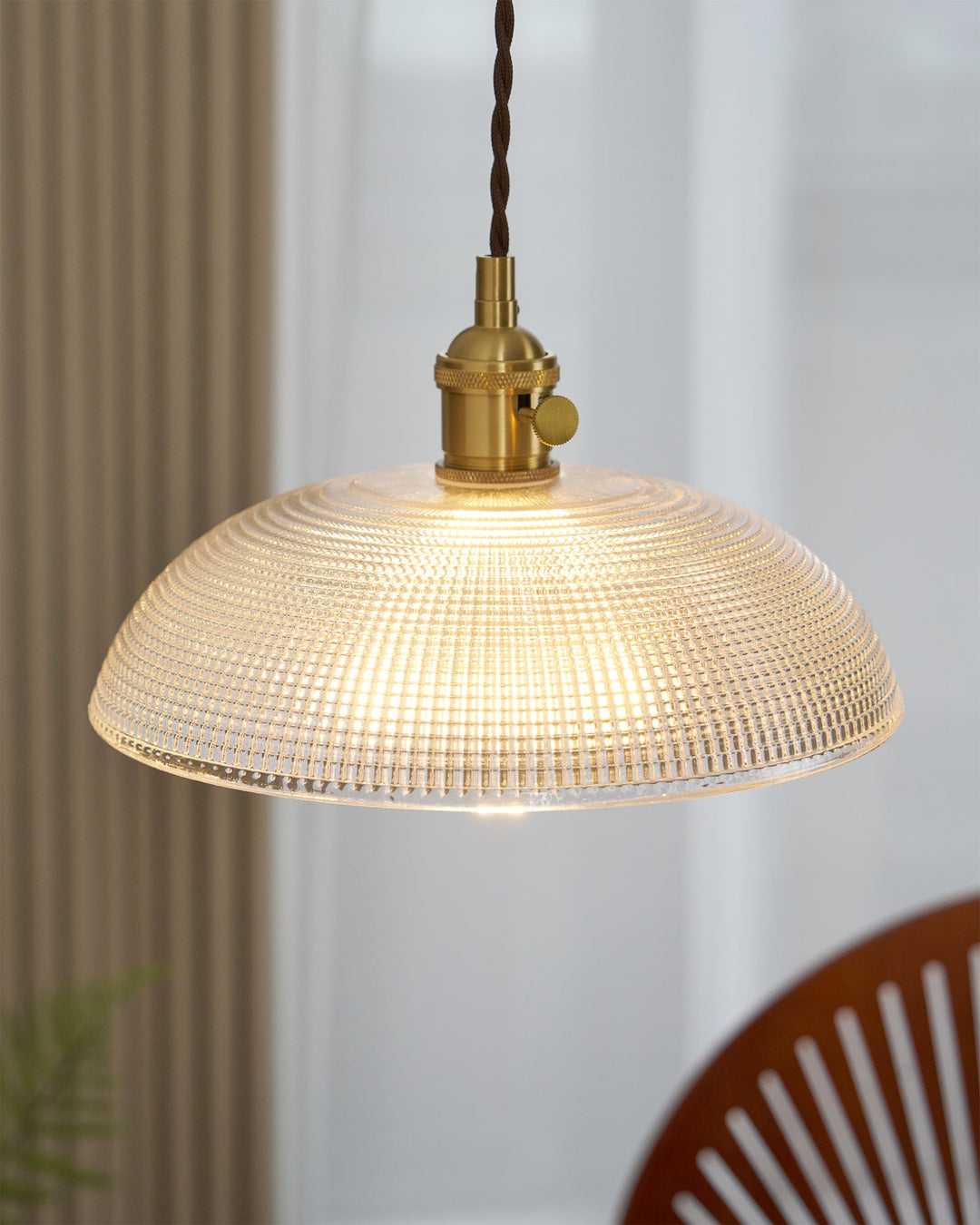 Ribbade Spiral Hängande Lampa